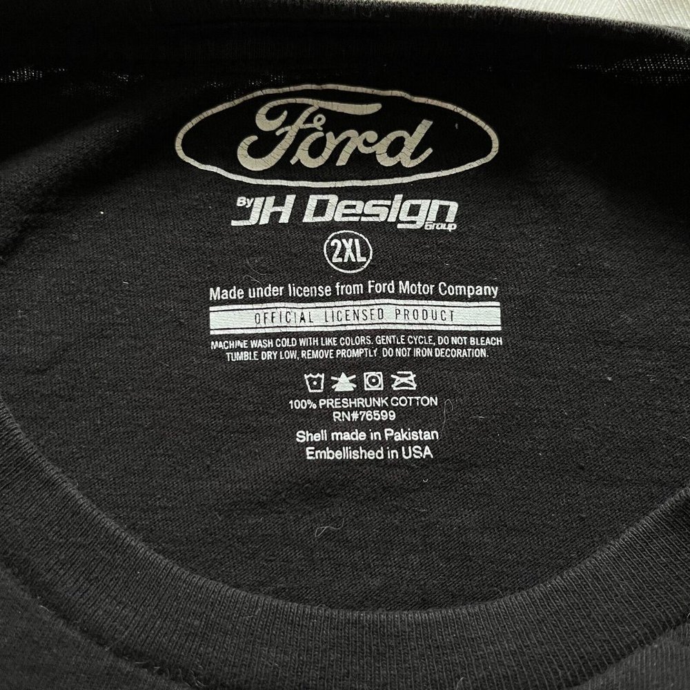 Ford Mustang Since 1964 Racing Graphic Black T-Shirt 100% Cotton XXL - Picture 4 of 8